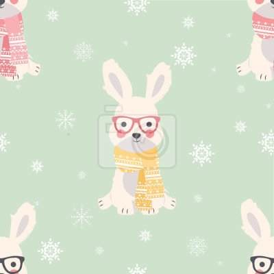 Behang Konijntje Cuteness Overload