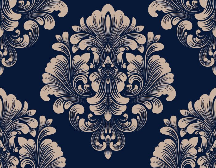 Behang Koninklijk damast