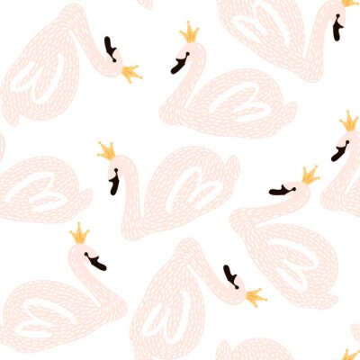 Behang Koninklijke zwanen