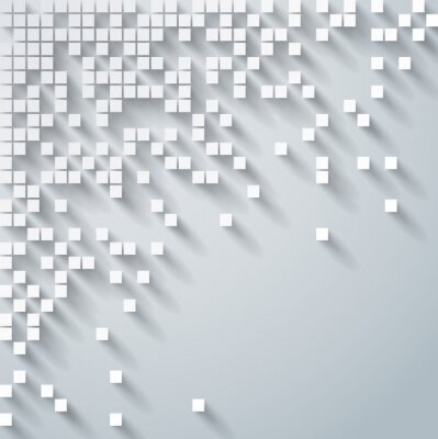 Kubussen op grijze achtergrond 3D