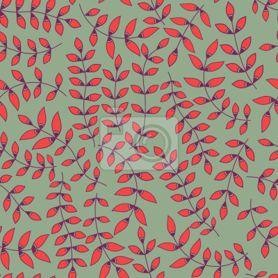 Behang Laat herfsttakken