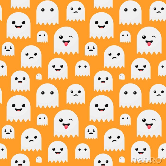 Behang Lachende geesten