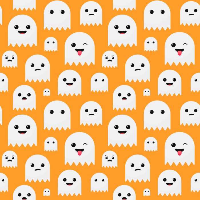 Behang Lachende geesten