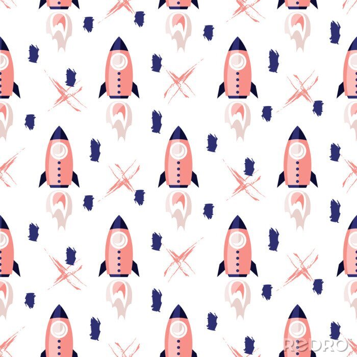 Behang Lancering van een ruimteraket
