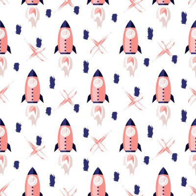 Behang Lancering van een ruimteraket