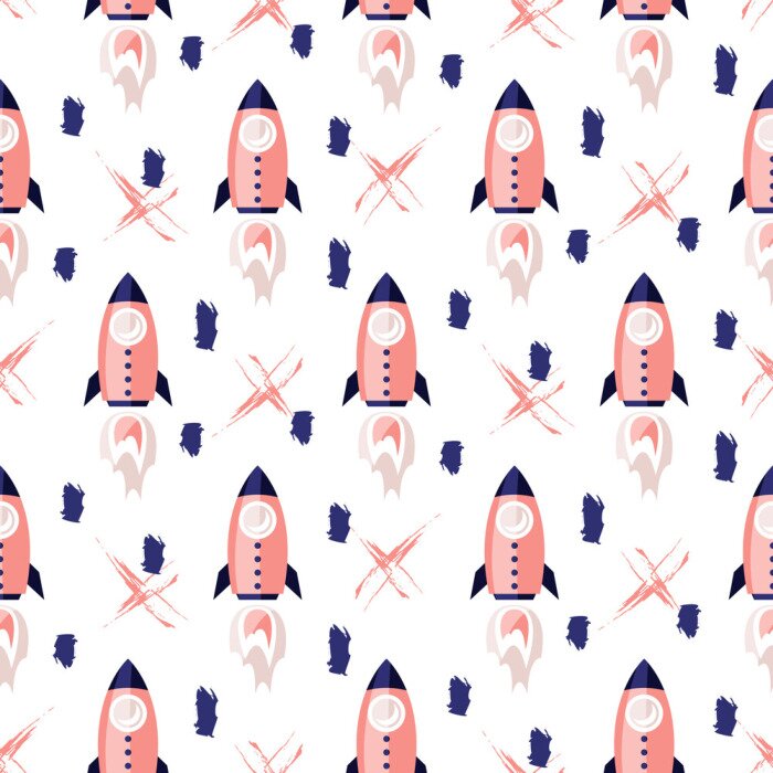 Behang Lancering van een ruimteraket