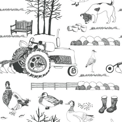 Behang landbouw achtergrond