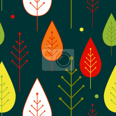 Behang Leaf Confetti