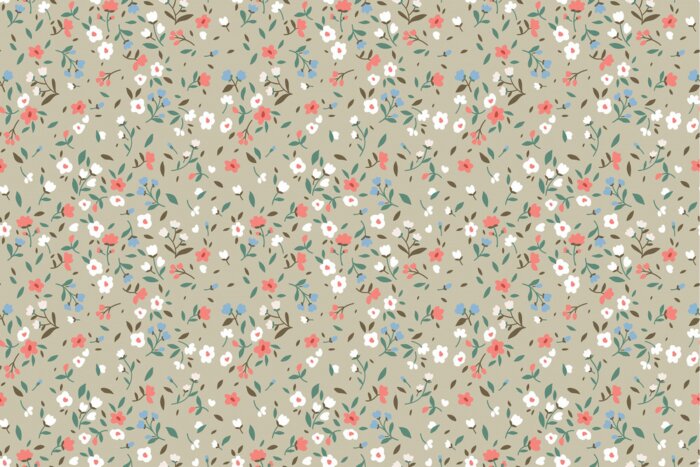 Behang Lente bloemenweide