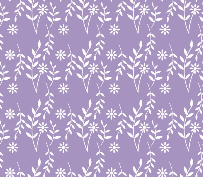 Behang lente lavendel naadloze patroon