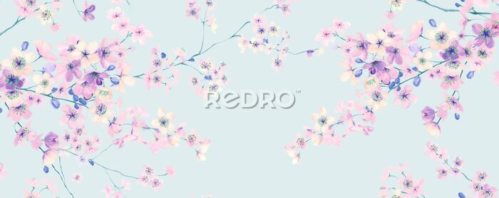 Behang Lente ontbloeit