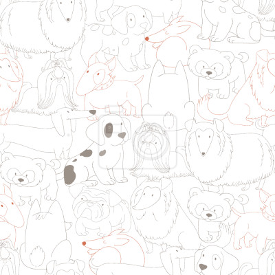 Behang leuke hondenbijeenkomst