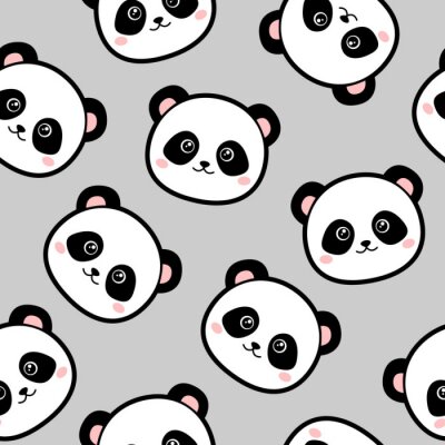 Behang Leuke panda's voor kinderen