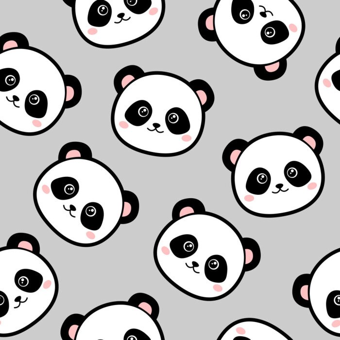 Behang Leuke panda's voor kinderen