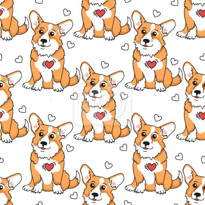 Behang Leuke Welsh Corgi