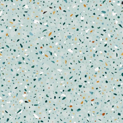 Behang Lichtblauw terrazzo
