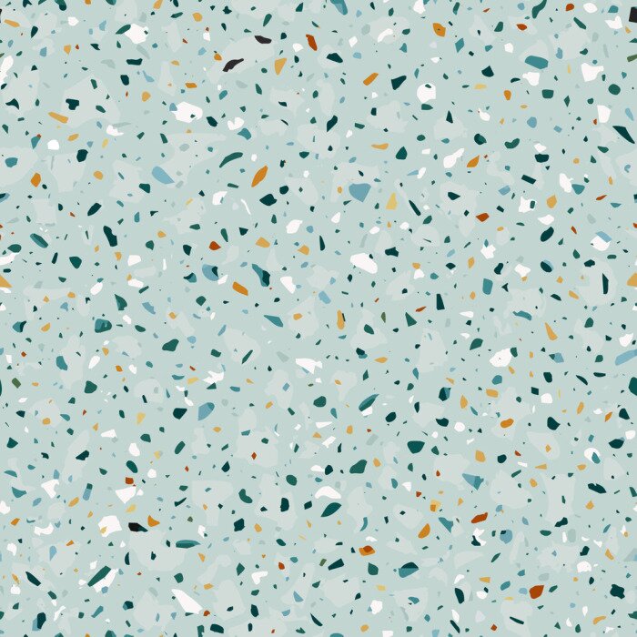 Behang Lichtblauw terrazzo
