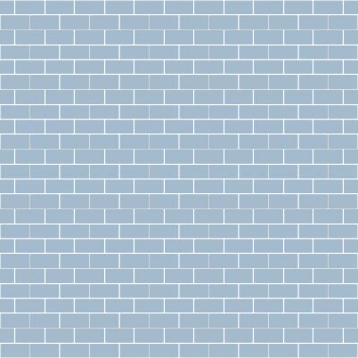 Behang Lichtblauwe baksteen