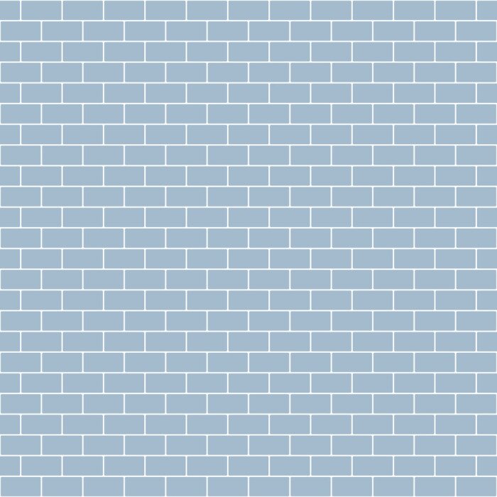 Behang Lichtblauwe baksteen