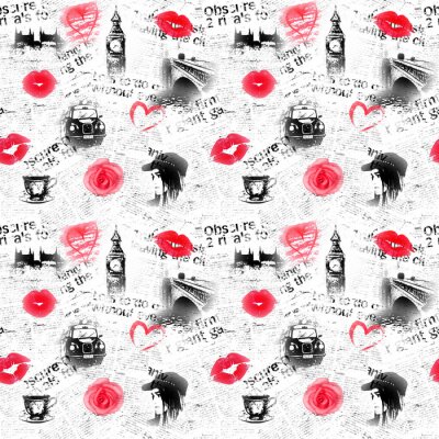 Behang Londen mode achtergrond