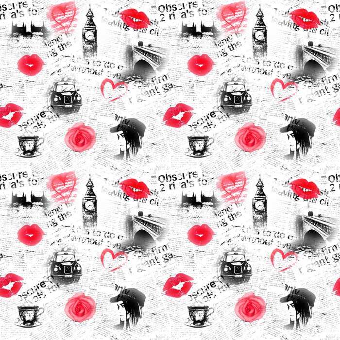 Behang Londen mode achtergrond