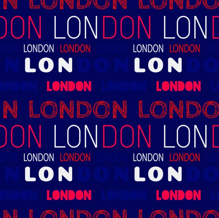 Behang London city pattern, ontwerp voor print en media.