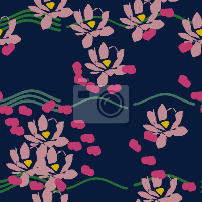 Behang Lotus Blauw van de Liefde