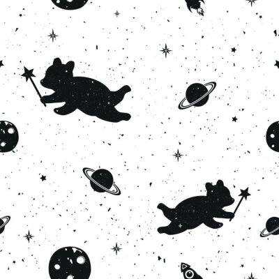 Behang Magische teddyberen