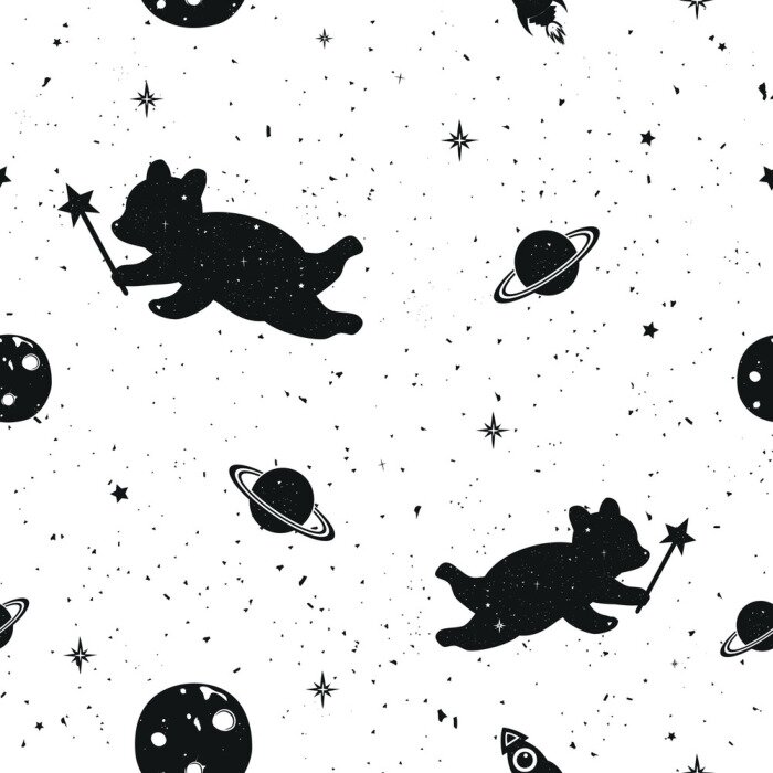 Behang Magische teddyberen