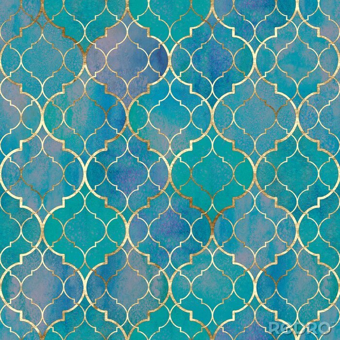 Behang Marokkaans decoratief patroon