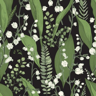 Behang Mei lelietje-van-dalen