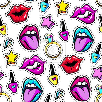 Behang meisje dingen