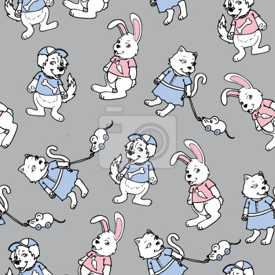 Behang Mijn kleine dierenwinkel