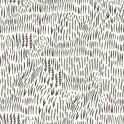 Behang Minimalistisch gras en kruid