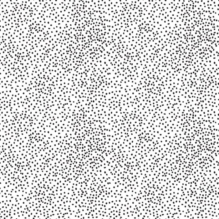 Behang Minimalistische decoratie wit met zwarte stippen