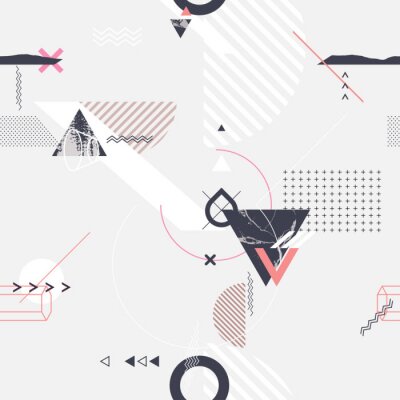 Behang Minimalistische jeugdgeometrie