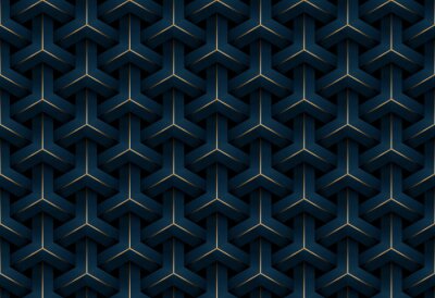 Behang Modern geometrisch patroon 3D