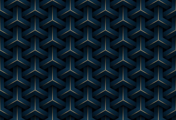 Behang Modern geometrisch patroon 3D