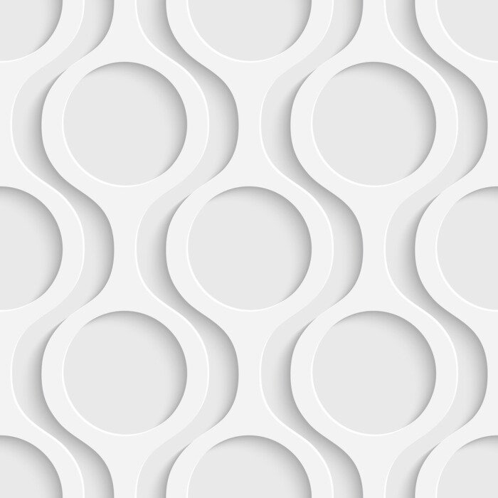 Behang Modern geometrisch patroon met cirkels