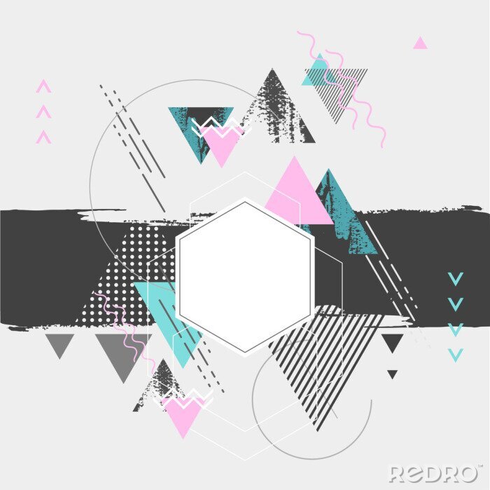 Behang Moderne geometrische abstractie