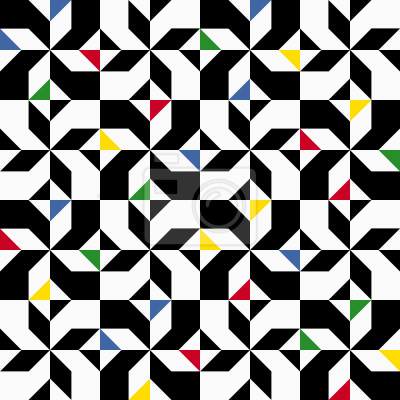 Behang Mondrian Bloemen