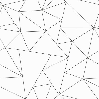 Behang monochrome triangle seamless pattern