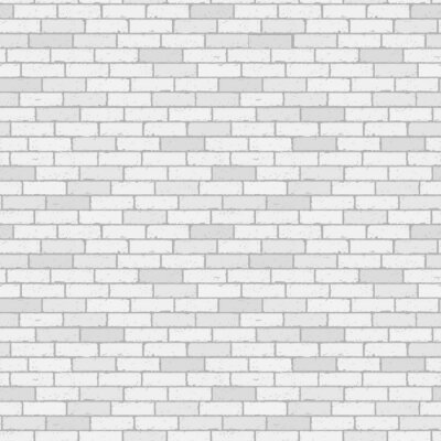 Behang Monochroom grijze baksteen