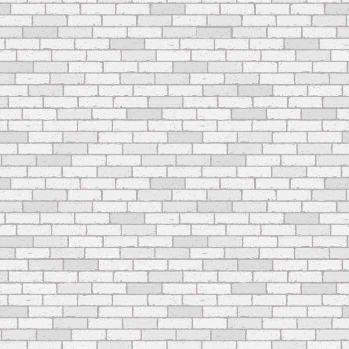 Behang Monochroom grijze baksteen