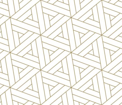 Behang Motief in geometrische vormen op een witte achtergrond