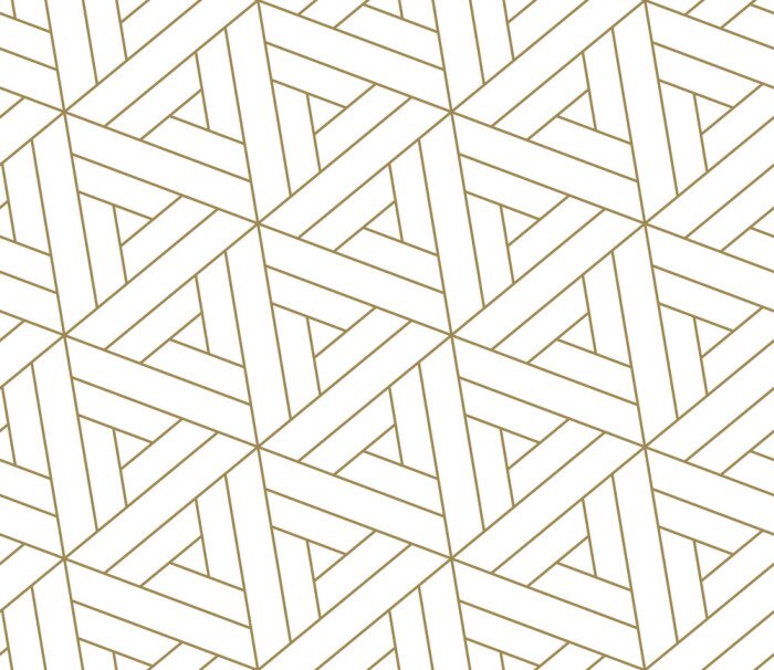 Behang Motief in geometrische vormen op een witte achtergrond