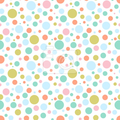 Behang Motief met gekleurde heldere stippen