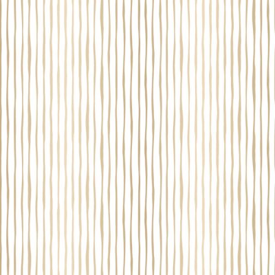 Behang Motief met strepen in imitatiegoud