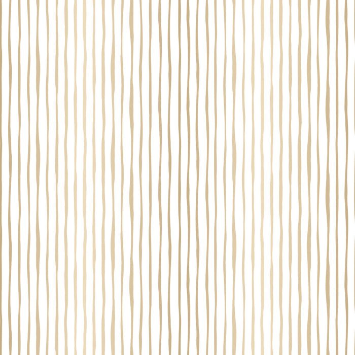 Behang Motief met strepen in imitatiegoud