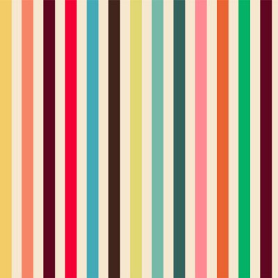 Behang Motief met veelkleurige verticale strepen